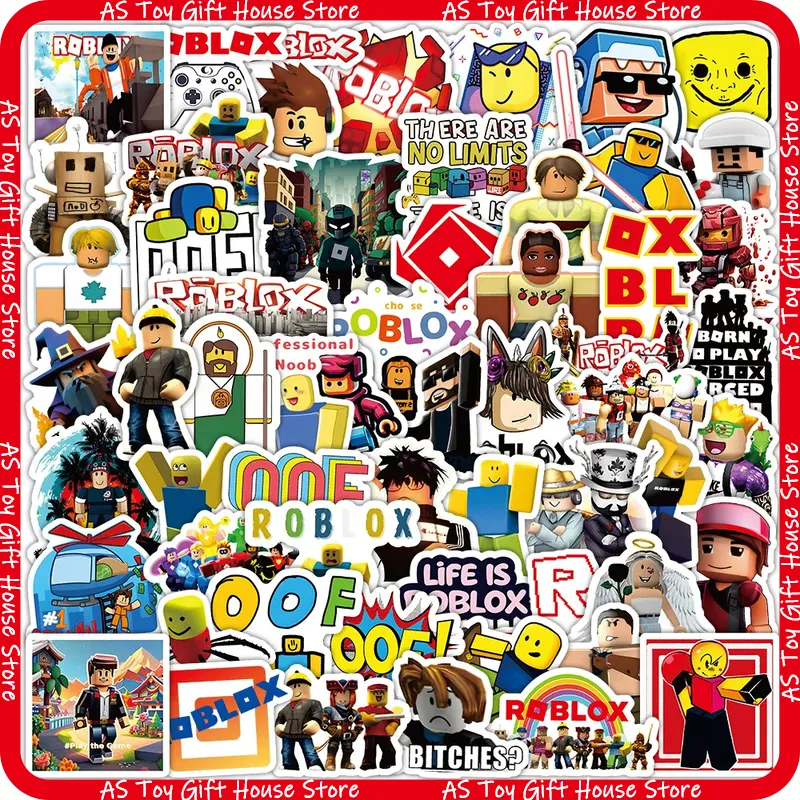 Gaming Accessories Roblox - Set di 60 Adesivi Classici per