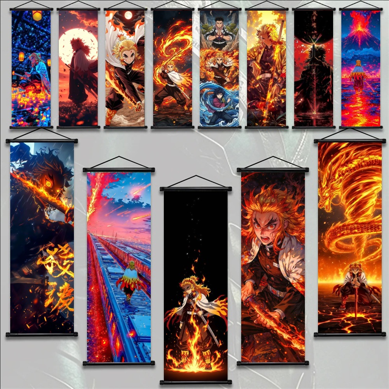 Gaming Accessories For Bedroom - Demon Slayer Kyojuro Rengoku Stampa HD