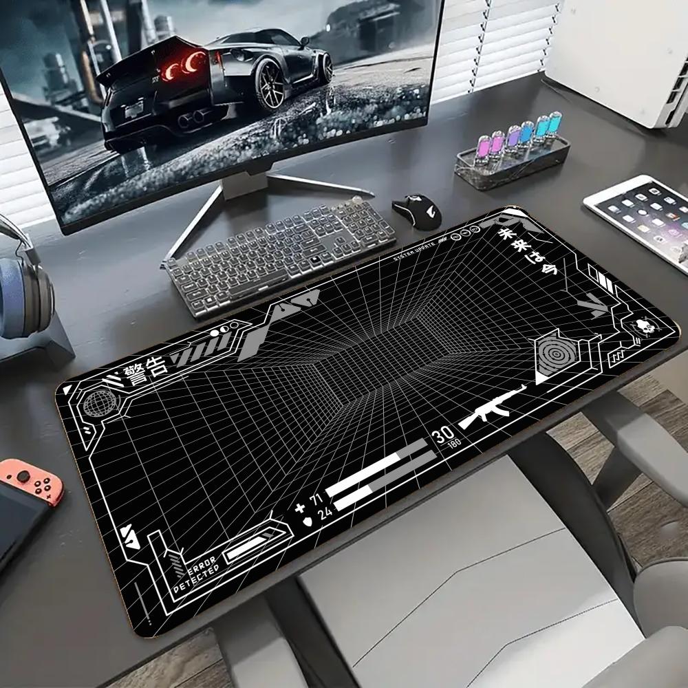 Gaming Accessories Gamer - Tappetino da scrivania con griglia prospettiva
